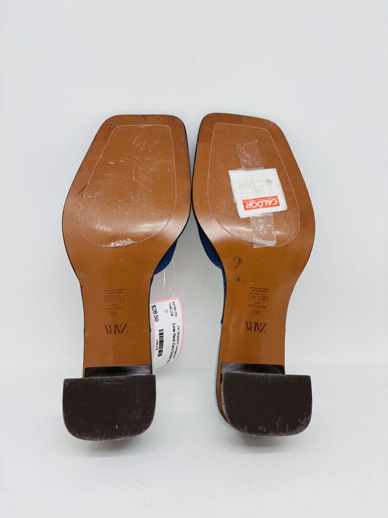 Zara Low Heel Blue 40