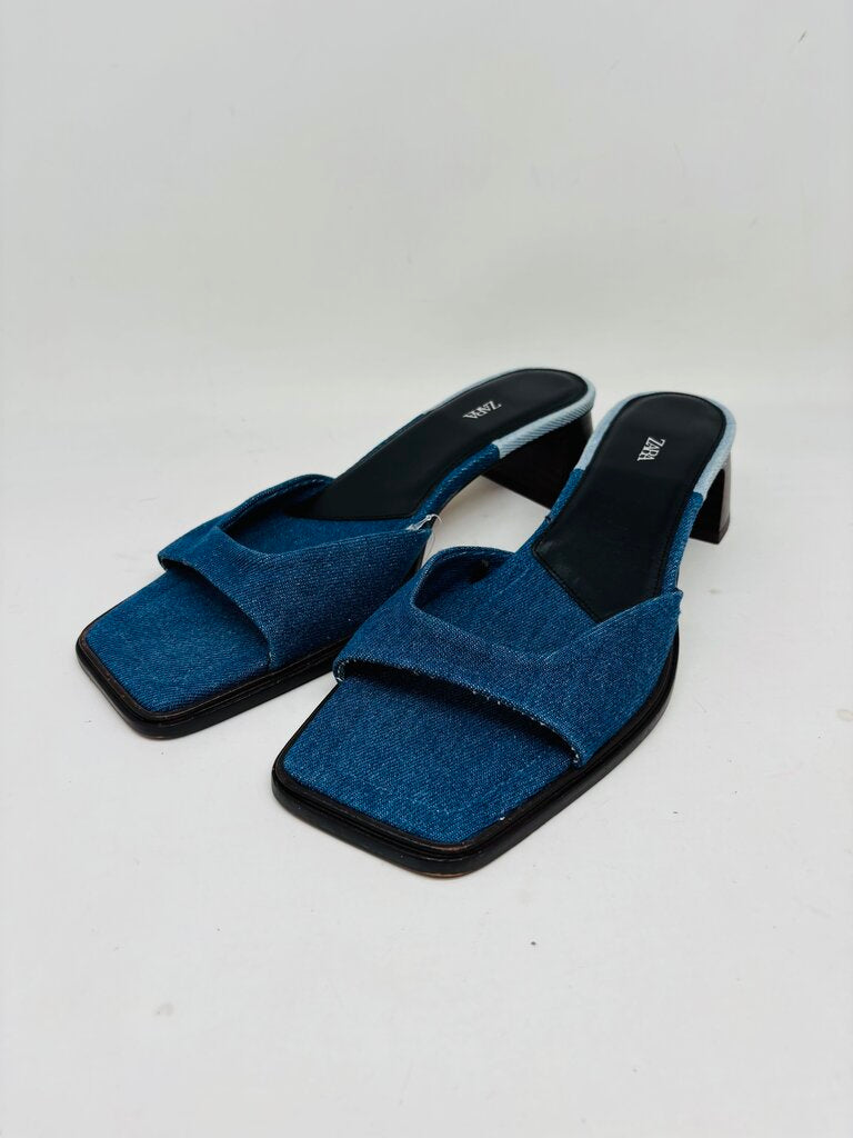 Zara Low Heel Blue 40