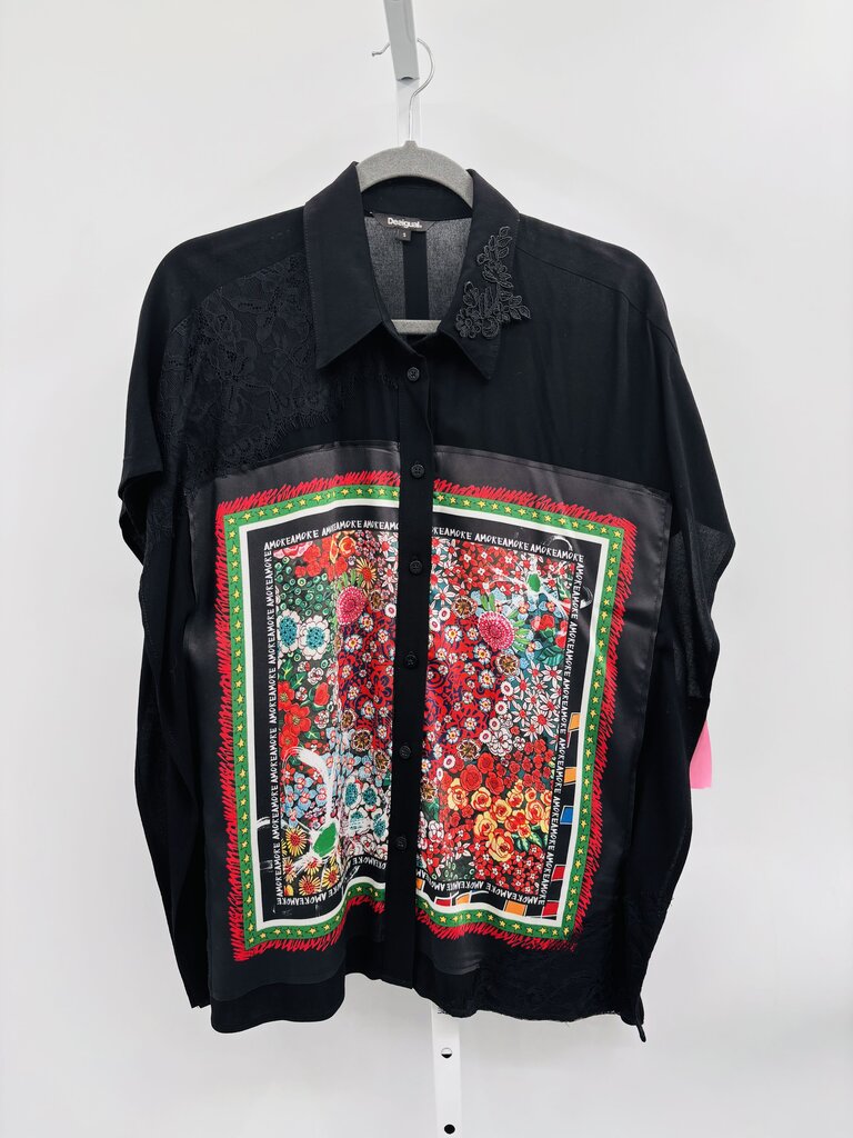Desigual Blouse Black/Red S