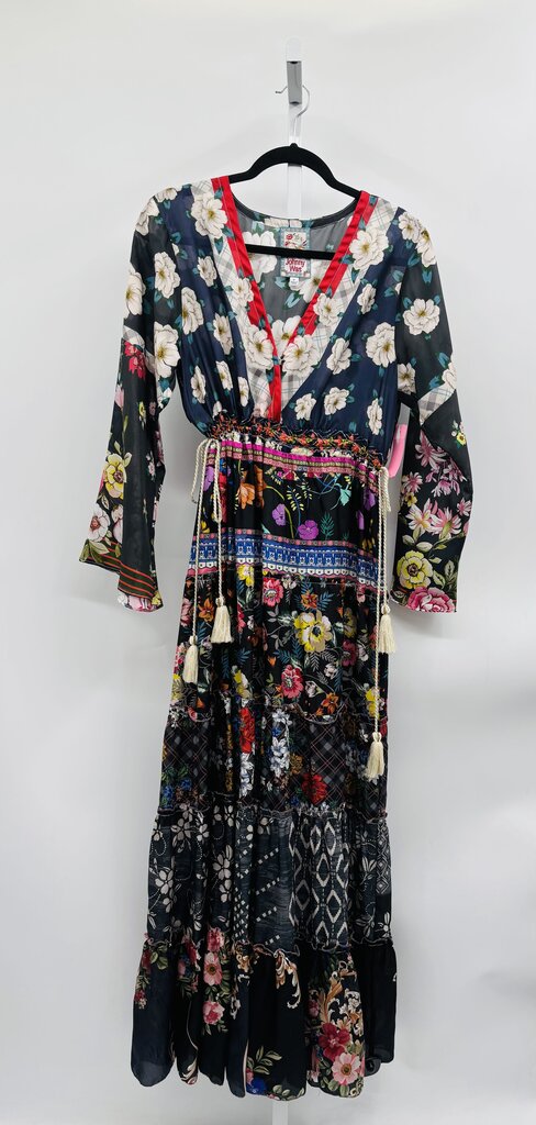 Johnny Was Maxi Dress Navy Multi M