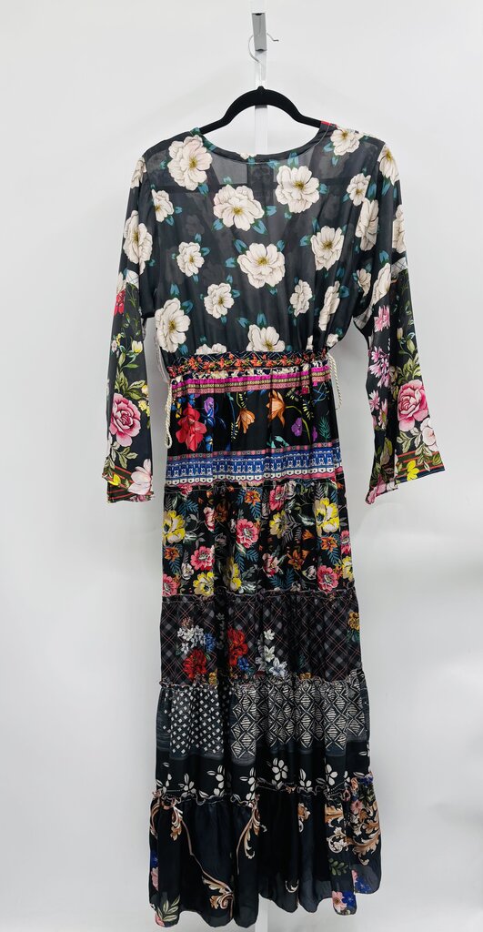 Johnny Was Maxi Dress Navy Multi M