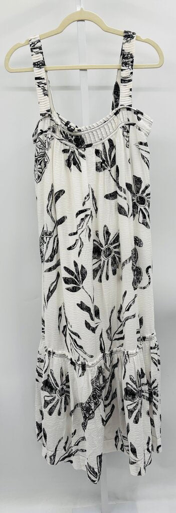 Anthropologie Maxi Dress Black/White XL
