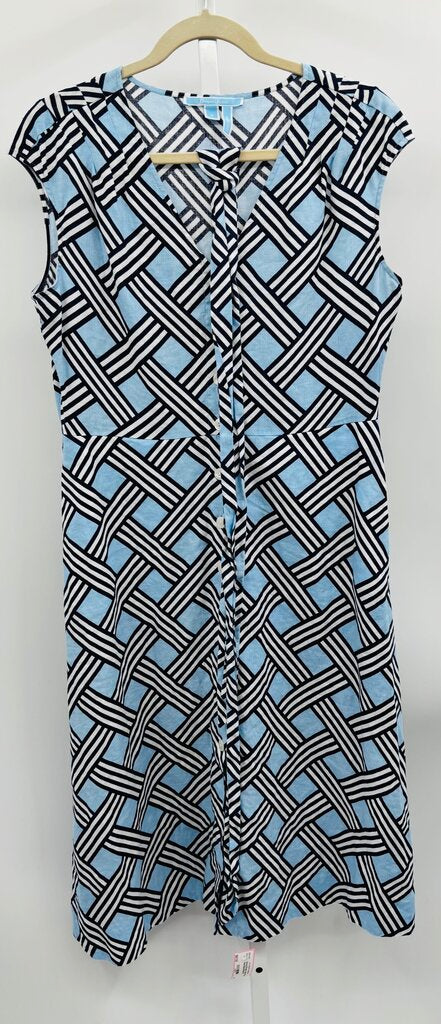 Draper James Dress Blue/White M