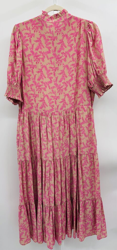 Hyacinth House Maxi Dress Tan/Pink XL