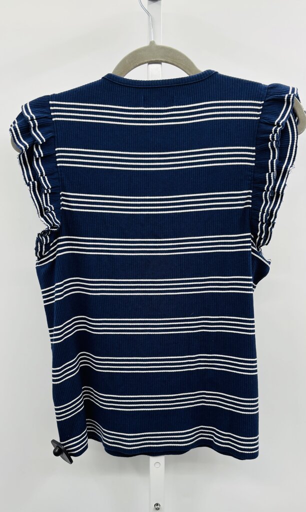J. Crew Top Blue/White L