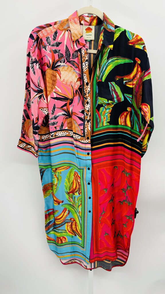 Farm Maxi Dress Black Multi XS