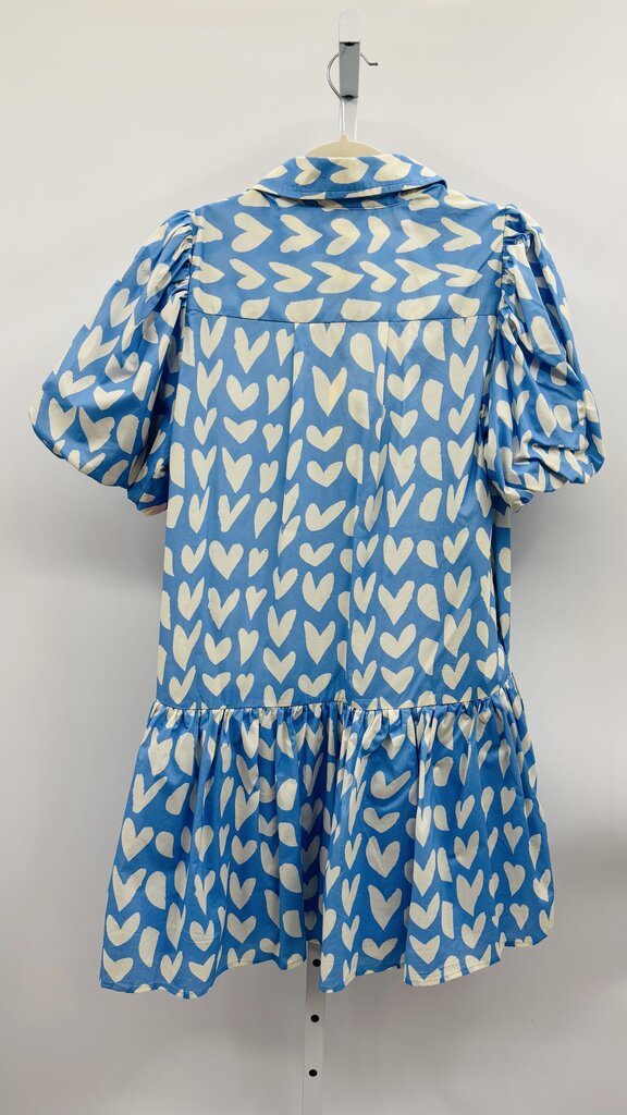 Pinch Dress Blue/White M