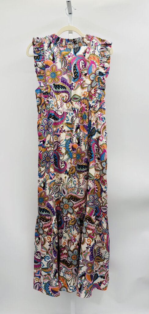 Jade Melody Tam Maxi Dress Cream/Purple L