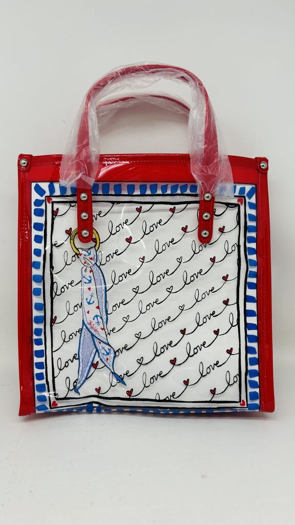 Brighton Tote Red/White