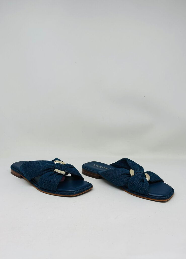 Chico's Sandals Blue 8