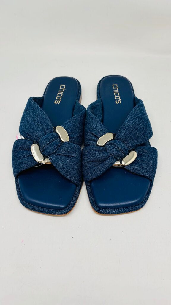 Chico's Sandals Blue 8
