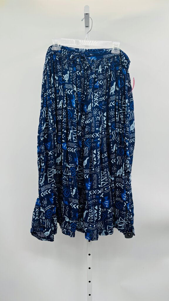 Neiman Marcus Skirt Maxi Blue L