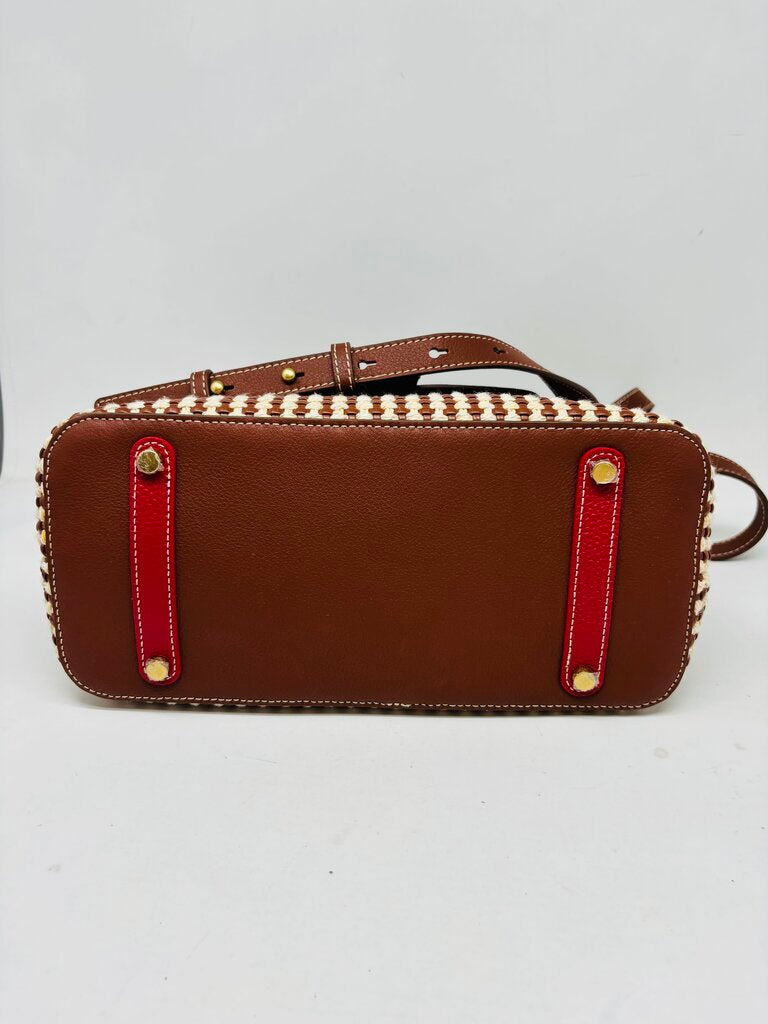 J. McLaughlin Crossbody Bag Brown/White