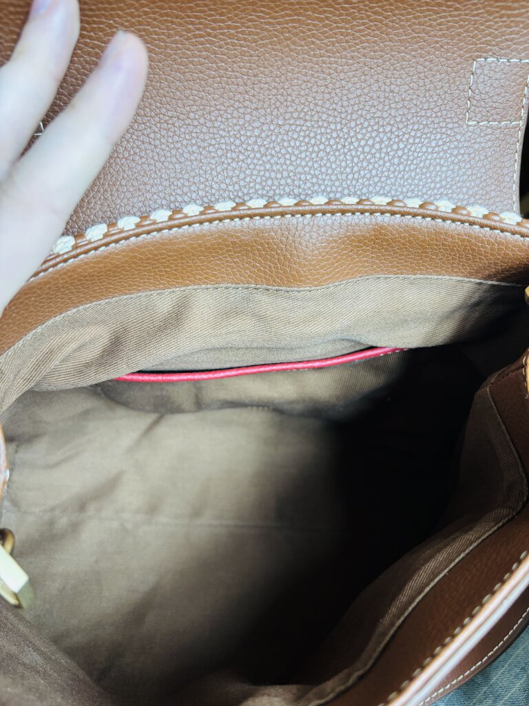 J. McLaughlin Crossbody Bag Brown/White