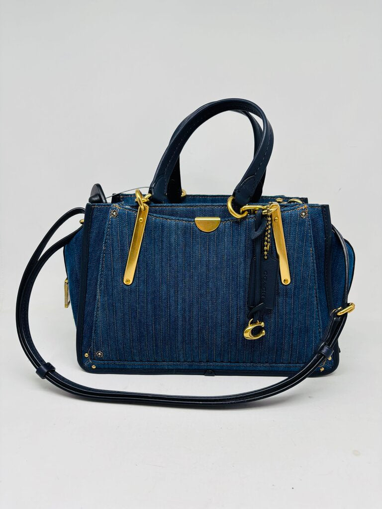 Coach Handbag Blue Denim