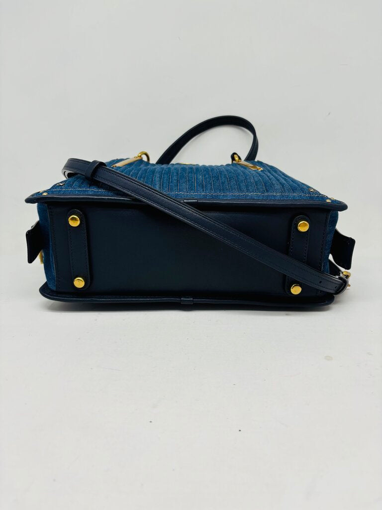Coach Handbag Blue Denim