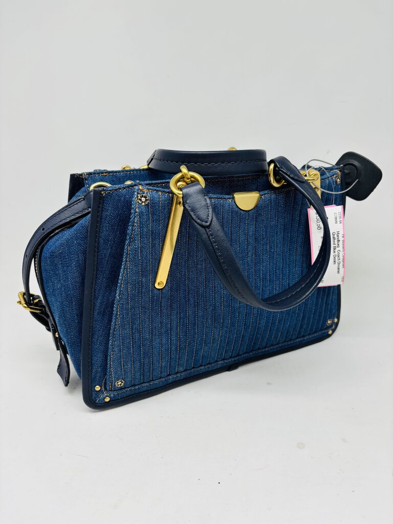 Coach Handbag Blue Denim