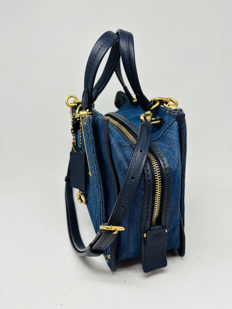 Coach Handbag Blue Denim