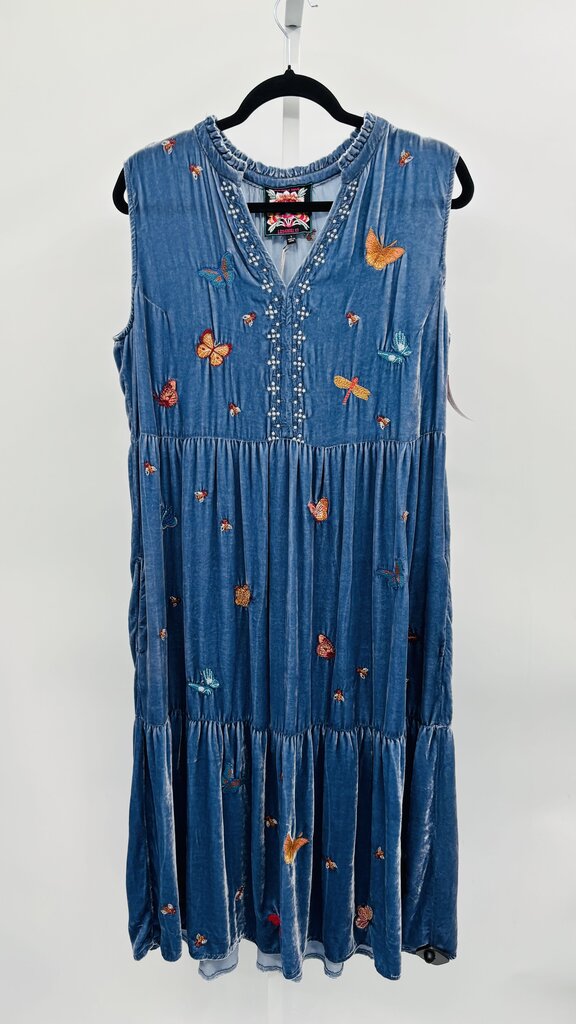 Johnny Was Maxi Dress Blue L