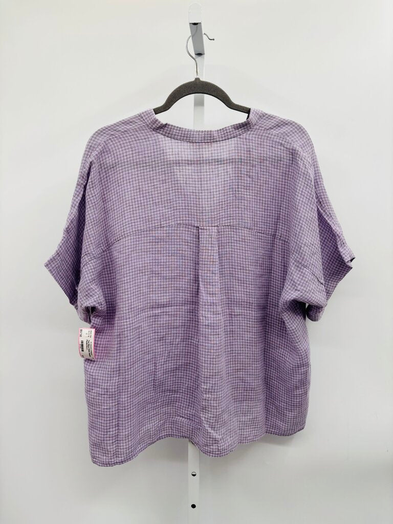 Eileen Fisher Top Purple/Grey L