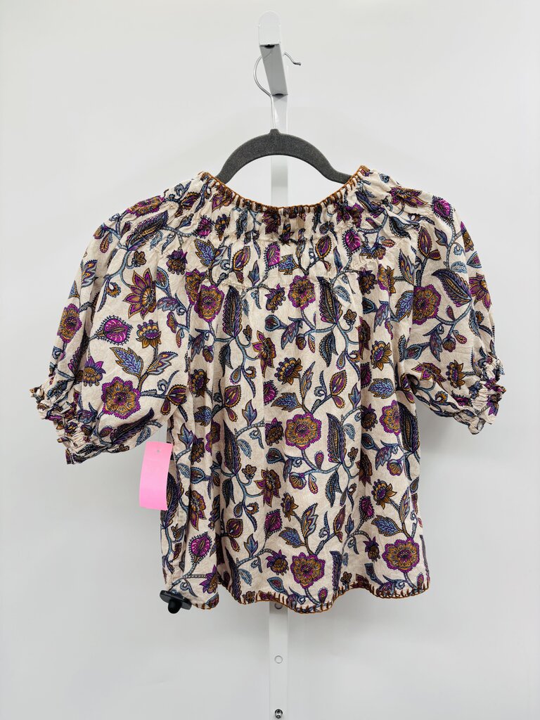 Elizabeth James Top Tan/Purple XS