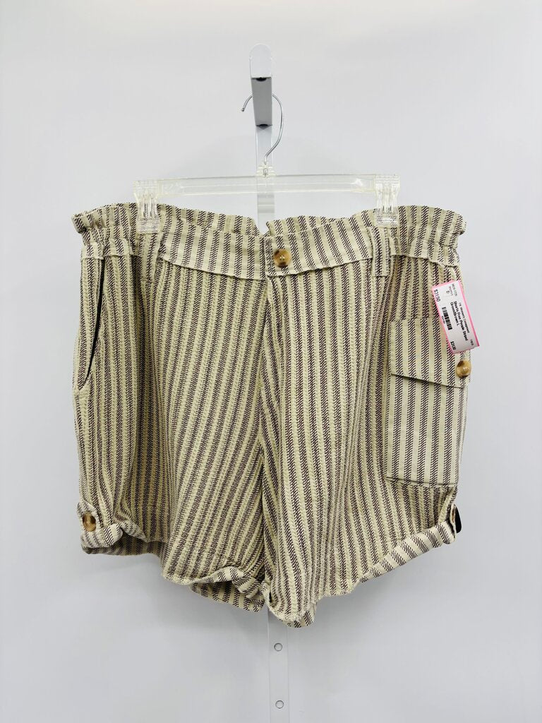 Free People Shorts Green/Brown L