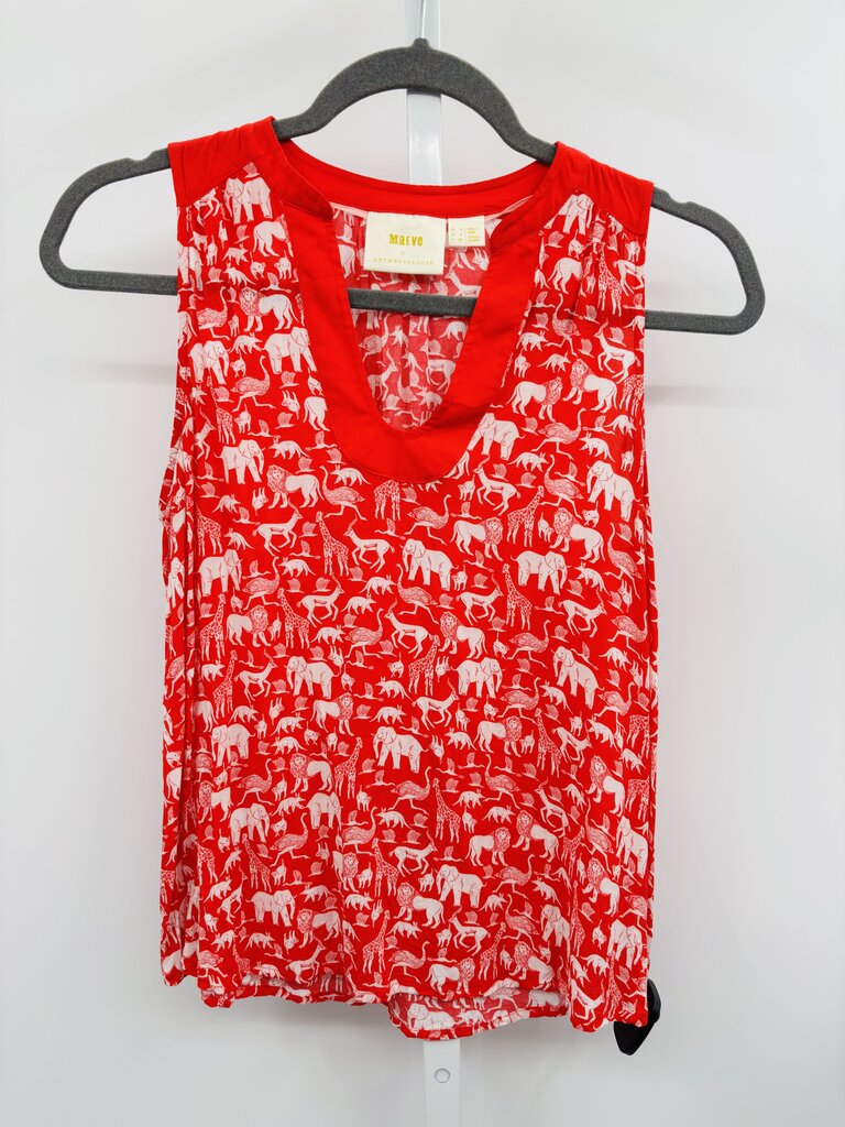 Maeve Top Red/White 4