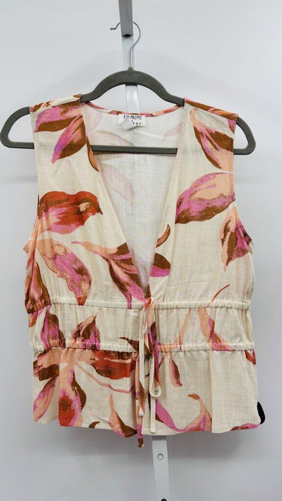 Tribal Top Tan/Pink Small