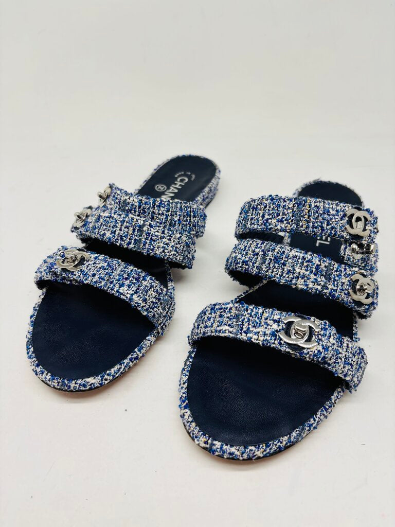 Chanel LUXURY SHOES Blue 10