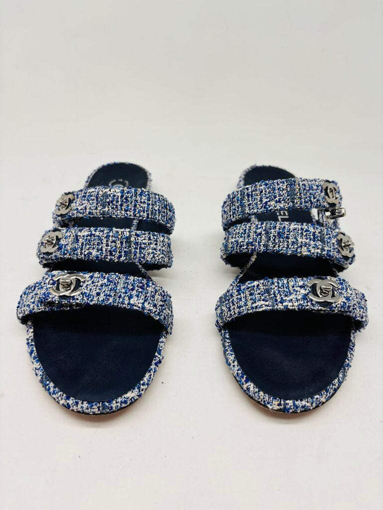 Chanel LUXURY SHOES Blue 10