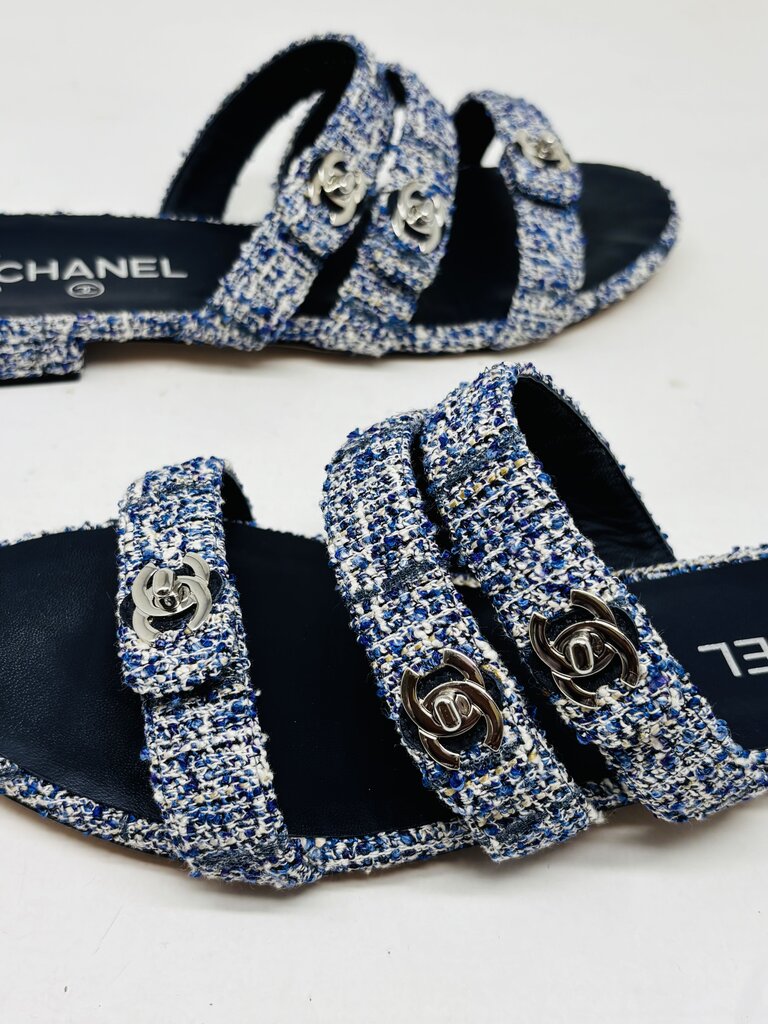 Chanel LUXURY SHOES Blue 10