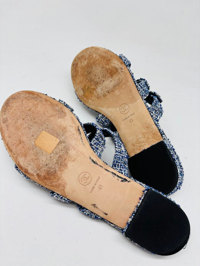 Chanel LUXURY SHOES Blue 10
