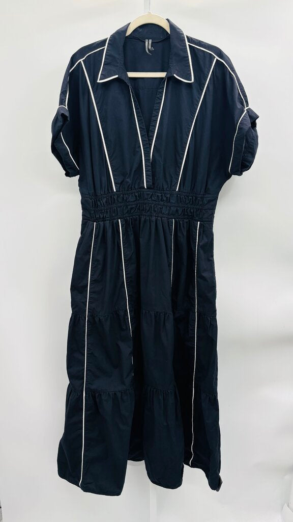 Anthropologie Maxi Dress Black XL