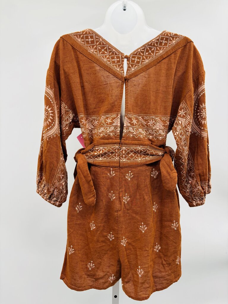 Free People Romper Brown XS
