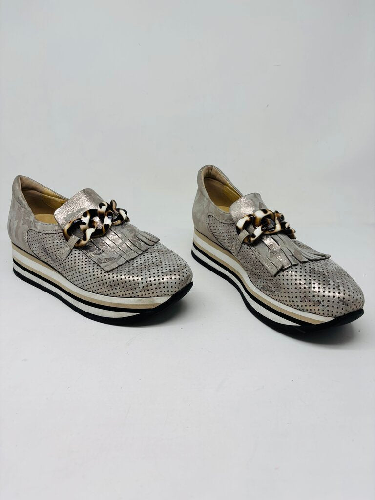 Softwaves Loafers Gold 11