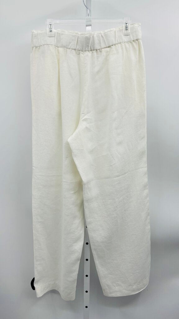Talbots Pants Wide Leg White L