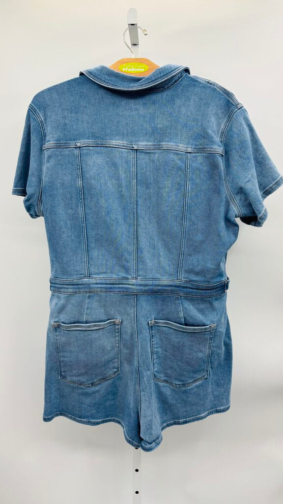 Good American Romper Plus Denim 3X