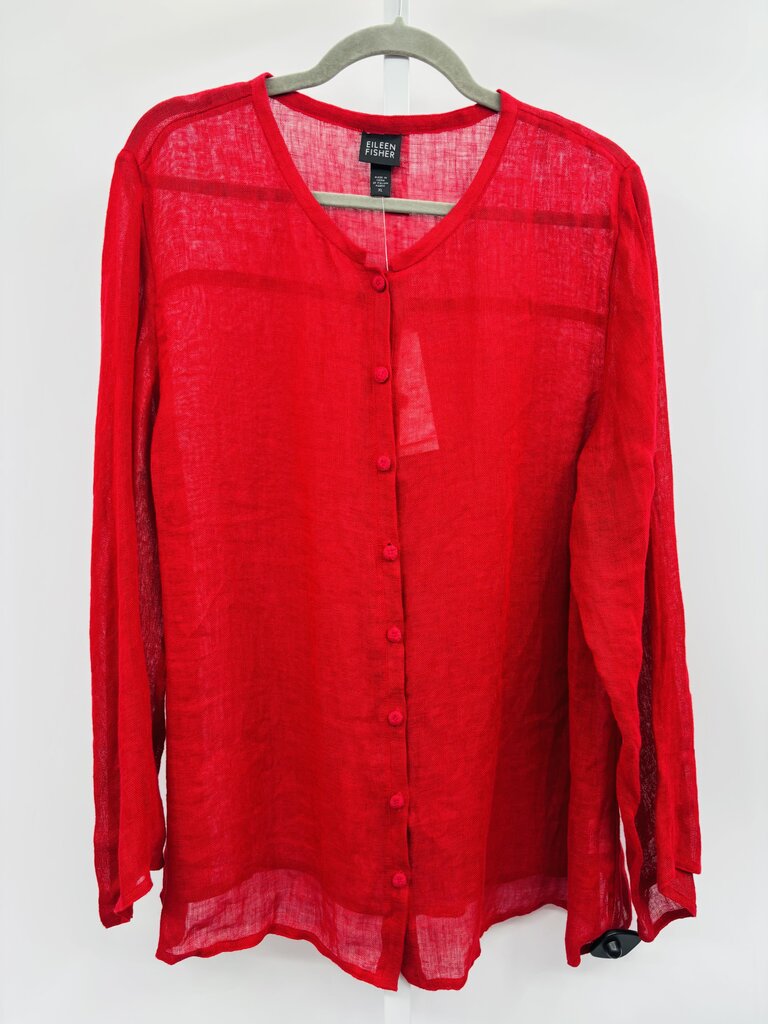 Eileen Fisher Shirt Red XL
