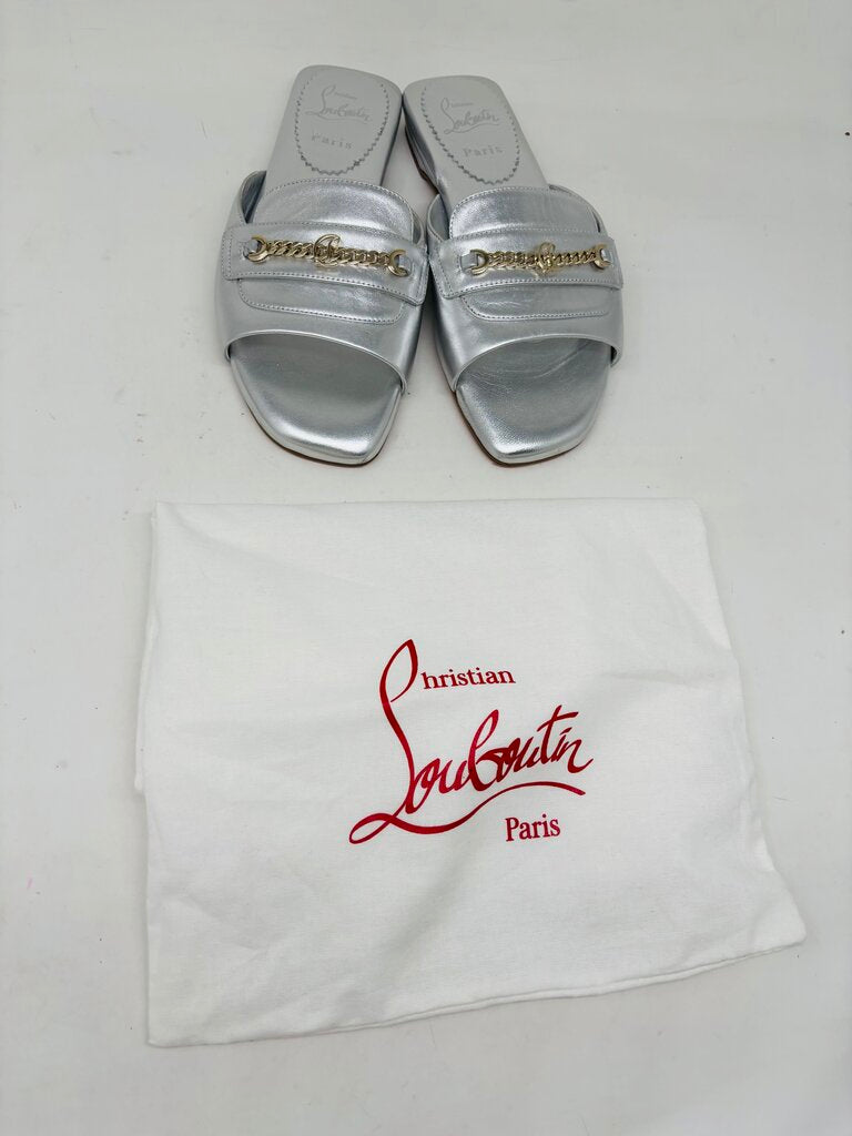 Christian Louboutin LUXURY SHOES Silver 5.5