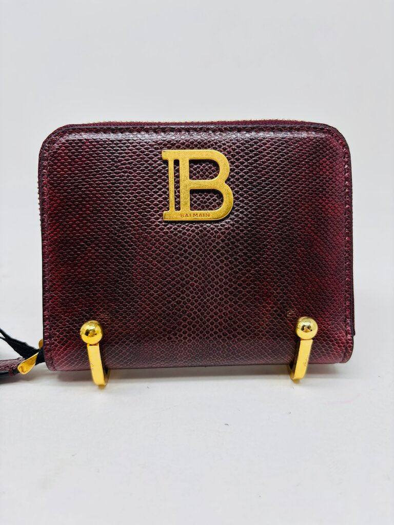 Balmain LUXURY WALLET Burgundy