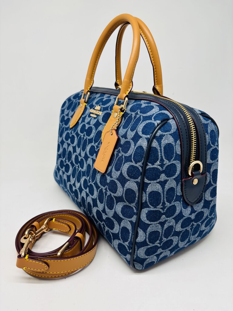 Coach Handbag Denim Signature