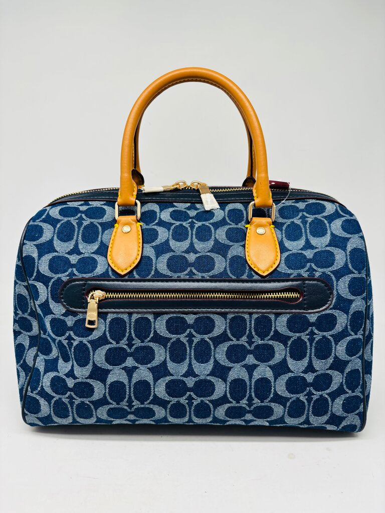 Coach Handbag Denim Signature