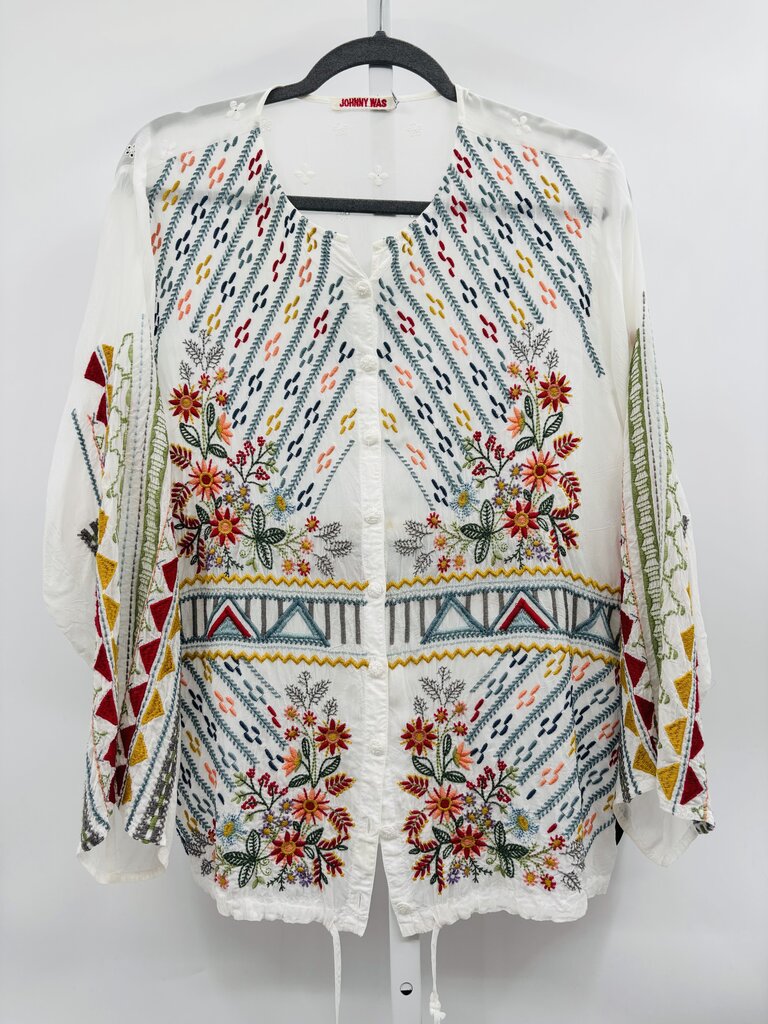 Johnny Was Blouse White M
