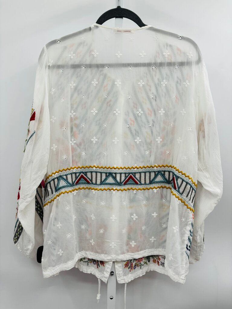 Johnny Was Blouse White M
