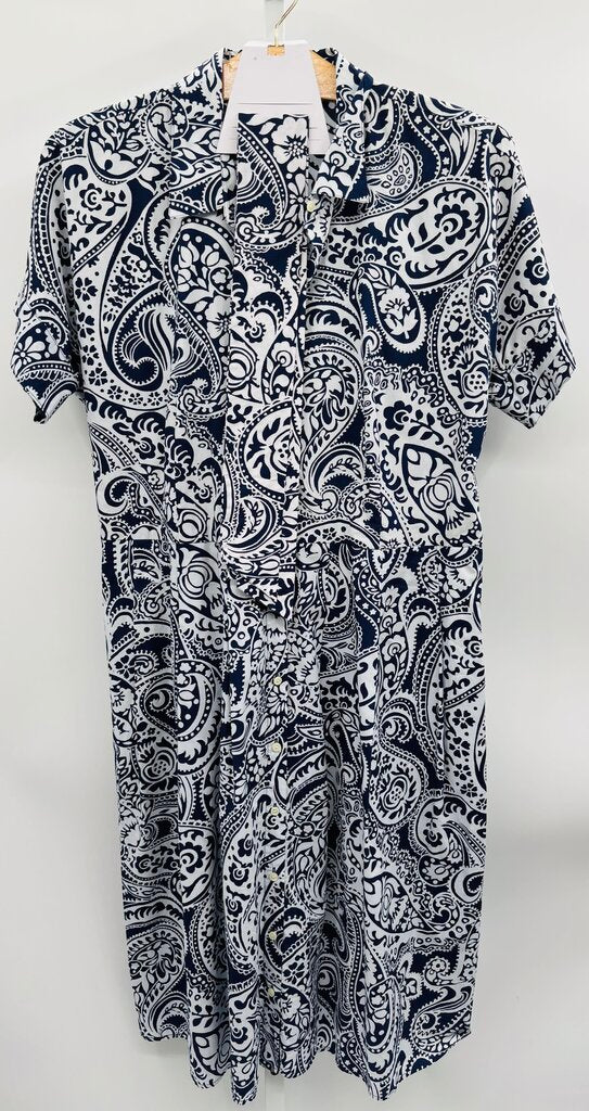 Talbots Dress Plus Blue/White 16