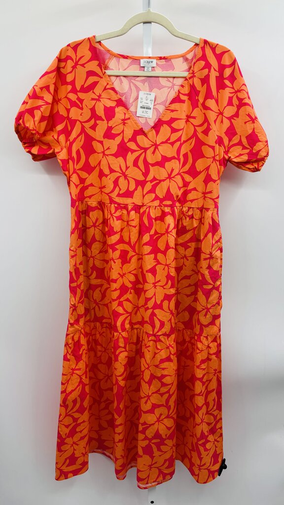 J. Crew Dress Orange/Pink 12
