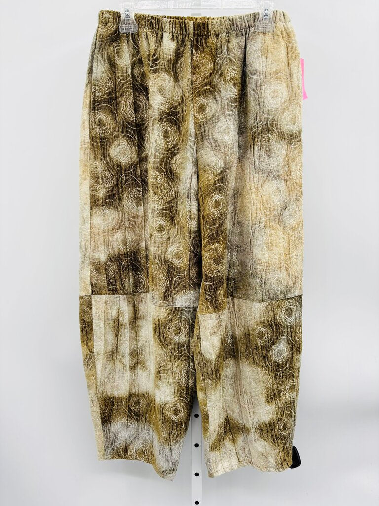 Bryn Walker Pants Wide Leg Green/White L