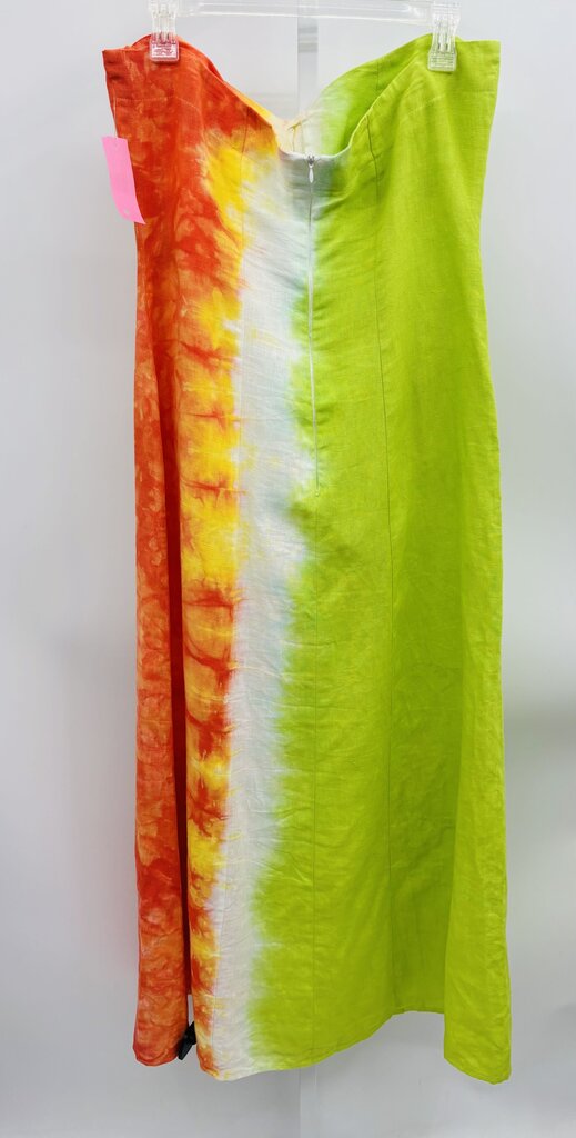 Malvi Castaneda Maxi Dress Green/Orange 12
