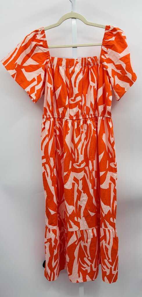 NAOO Dress Orange/White L