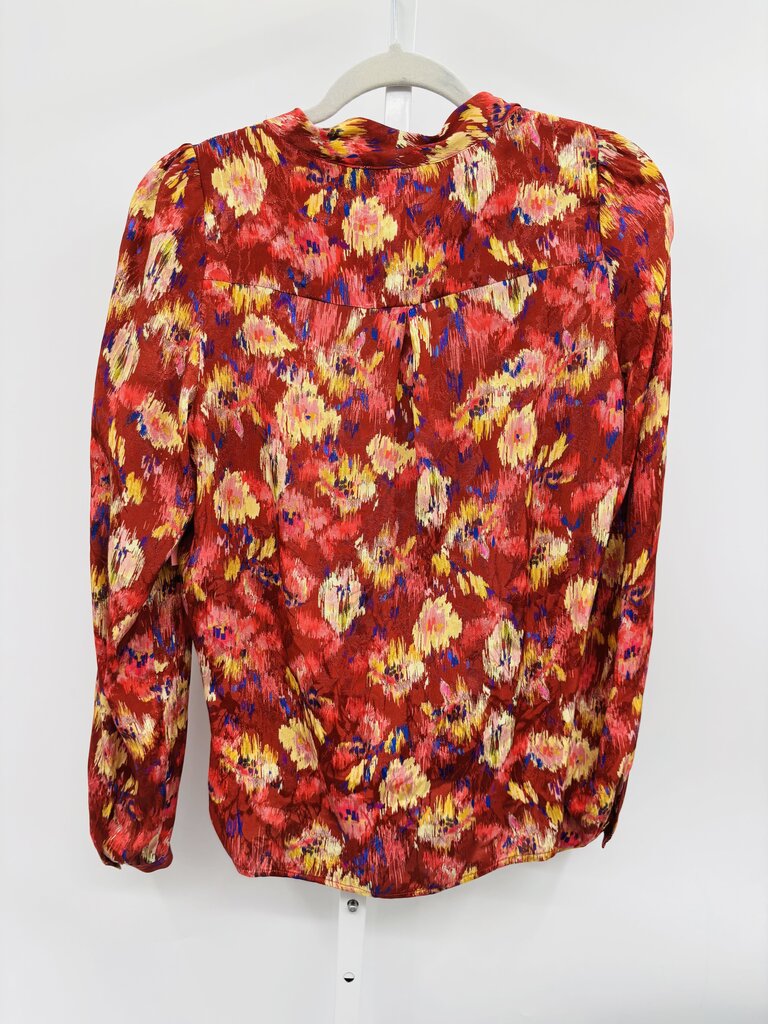 Sezane Top Burgundy S